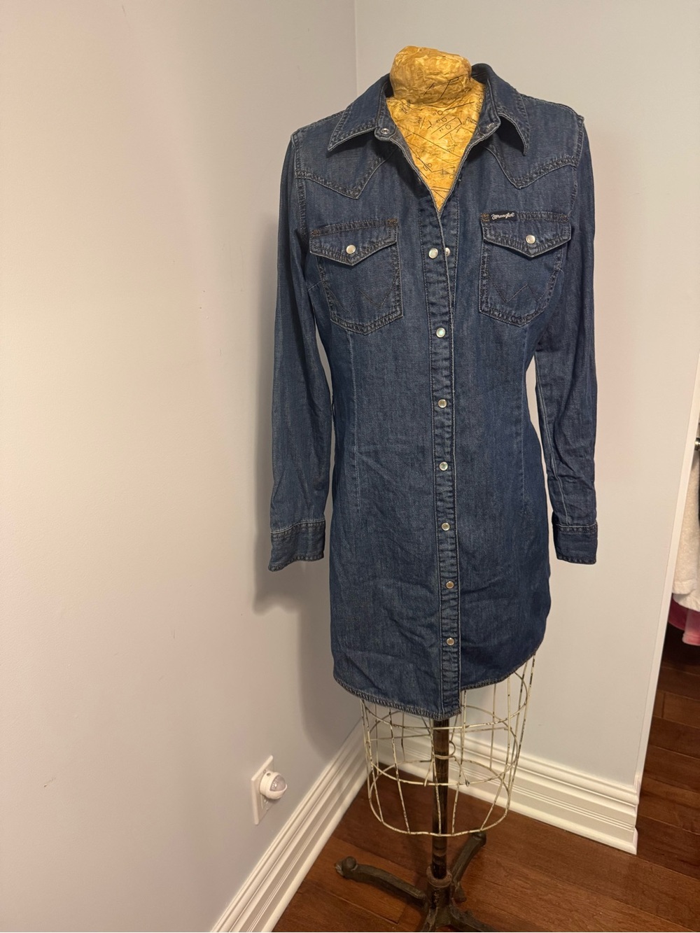 Wrangler Dark Blue Denim Shirt Dress